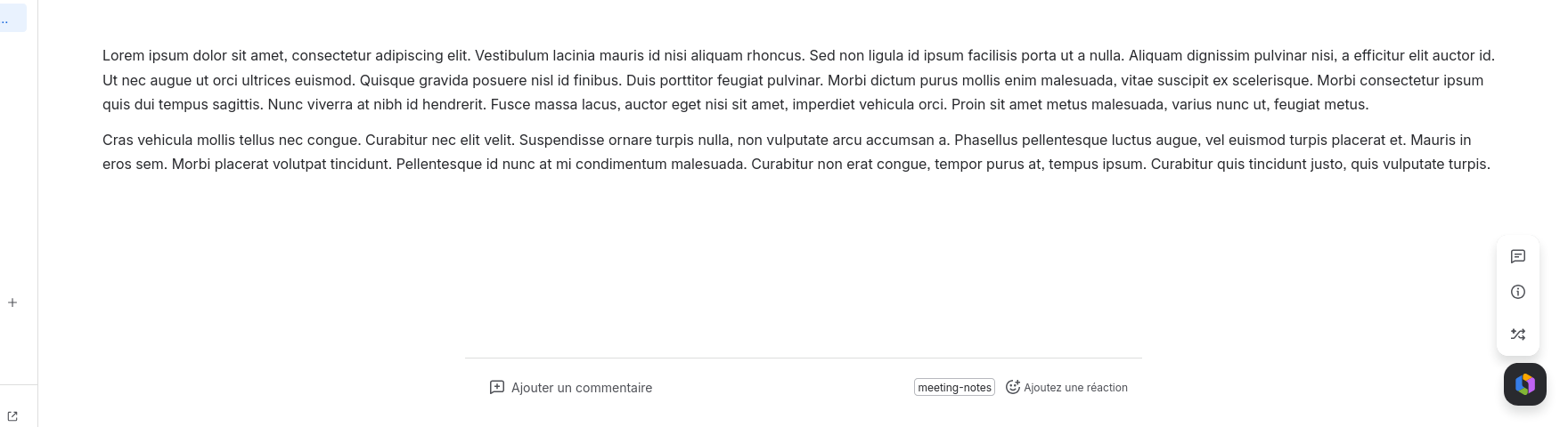 Screenshot of Confluence after changes, expected behavior